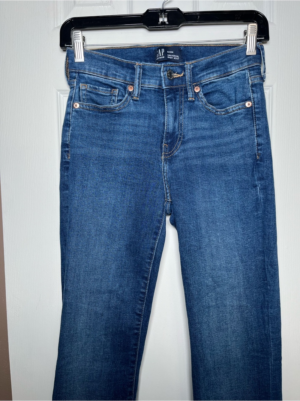 Gap Denim Universal Baby Boot Jeans - Size 0/25R - Blue Wash - Picture 4 of 17